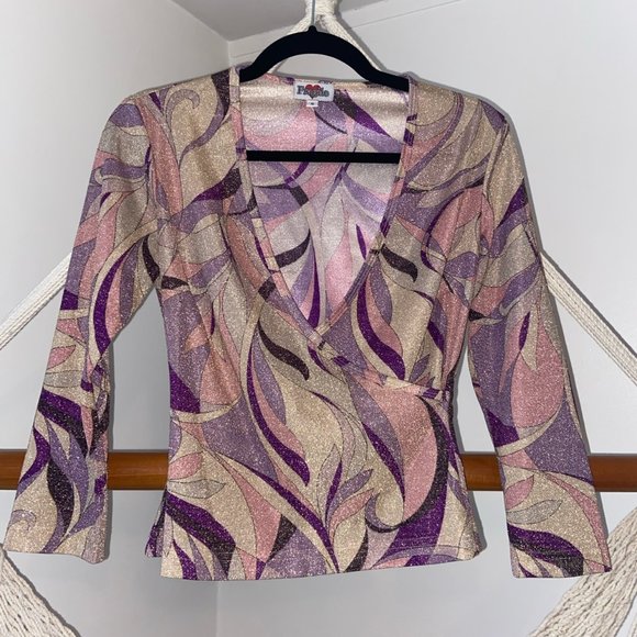 Groovy psychedelic blouse - Picture 1 of 4
